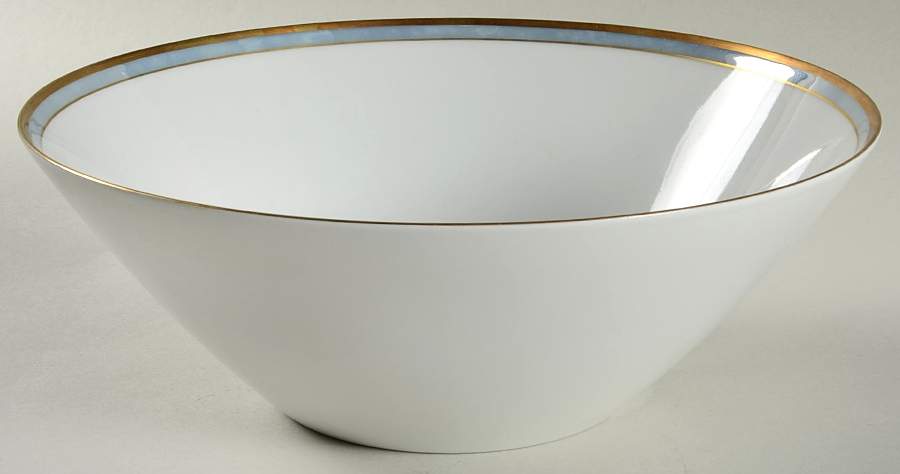 Gala Grey (Gold Trim, Linear) 9" Round Vegetable Bowl by Rosenthal - Continental-1