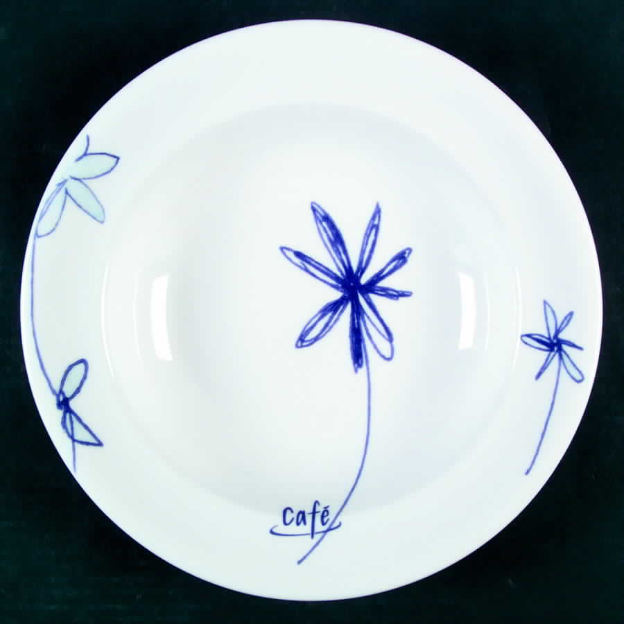 Flowers Cafe 11" Individual Pasta Bowl by Royal Doulton-1
