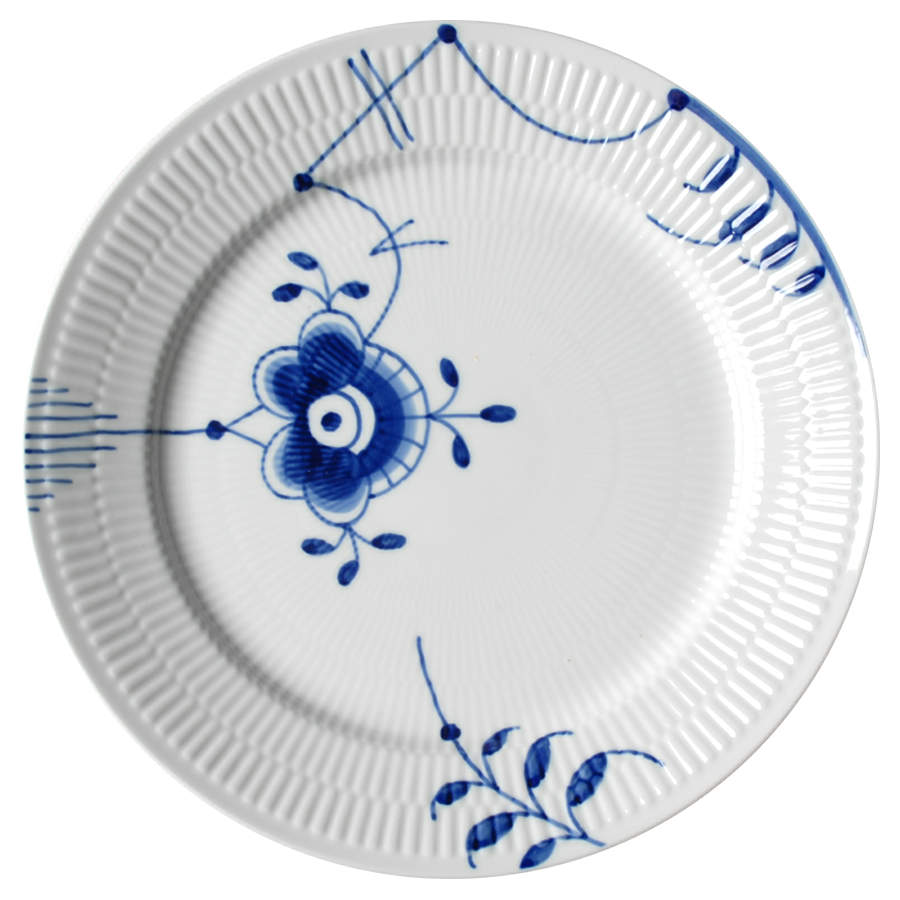 Mega Blue Fluted Dinner Plate by Royal Copenhagen-1