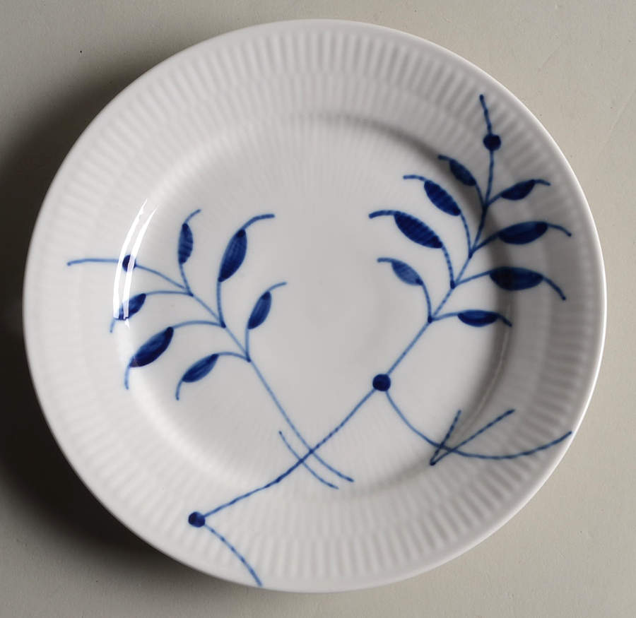 Mega Blue Fluted Dessert/Pie Plate by Royal Copenhagen-1