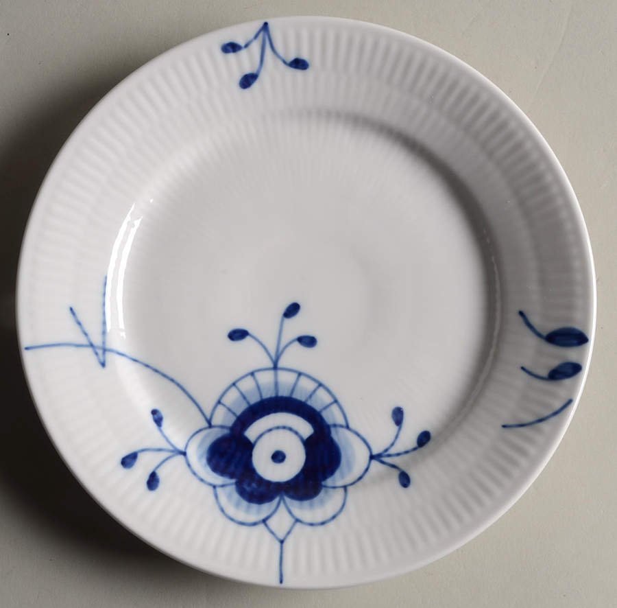 Mega Blue Fluted Dessert/Pie Plate by Royal Copenhagen-1