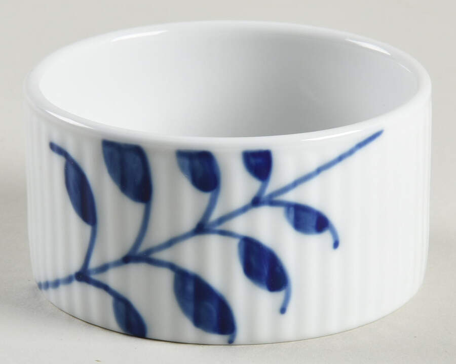 Mega Blue Fluted Salt Cellar by Royal Copenhagen-1