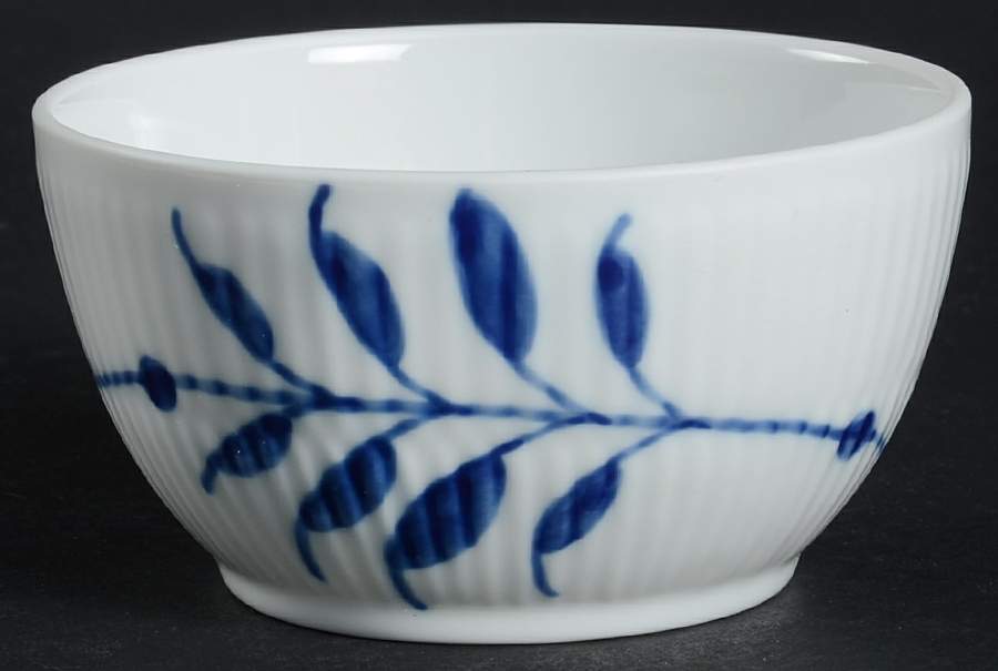 Mega Blue Fluted Open Sugar Bowl by Royal Copenhagen-1