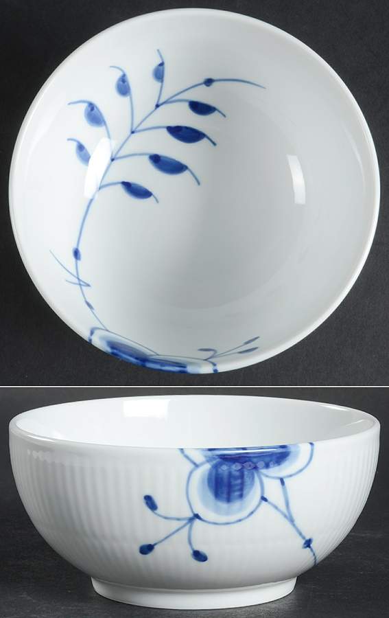Mega Blue Fluted 5" Round Serving Bowl by Royal Copenhagen-1
