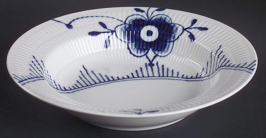 Mega Blue Fluted Rim Soup Bowl by Royal Copenhagen-1