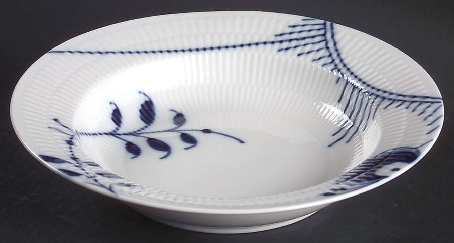 Mega Blue Fluted Rim Soup Bowl by Royal Copenhagen-1