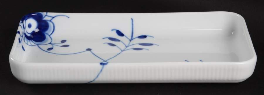 Mega Blue Fluted 9" Rectangular Serving Platter by Royal Copenhagen-1