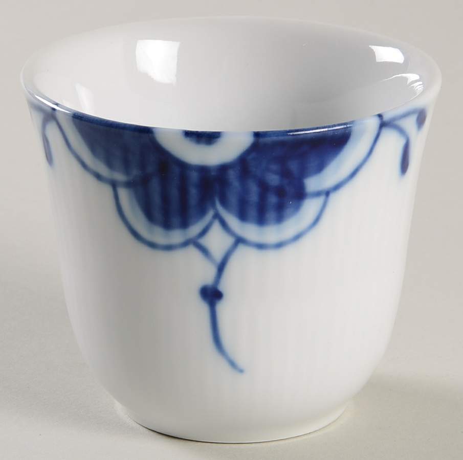 Mega Blue Fluted 3 Oz Cup No Handle by Royal Copenhagen-1