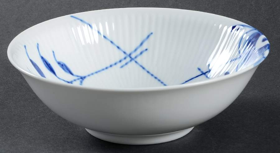 Mega Blue Fluted Coupe Cereal Bowl by Royal Copenhagen-1
