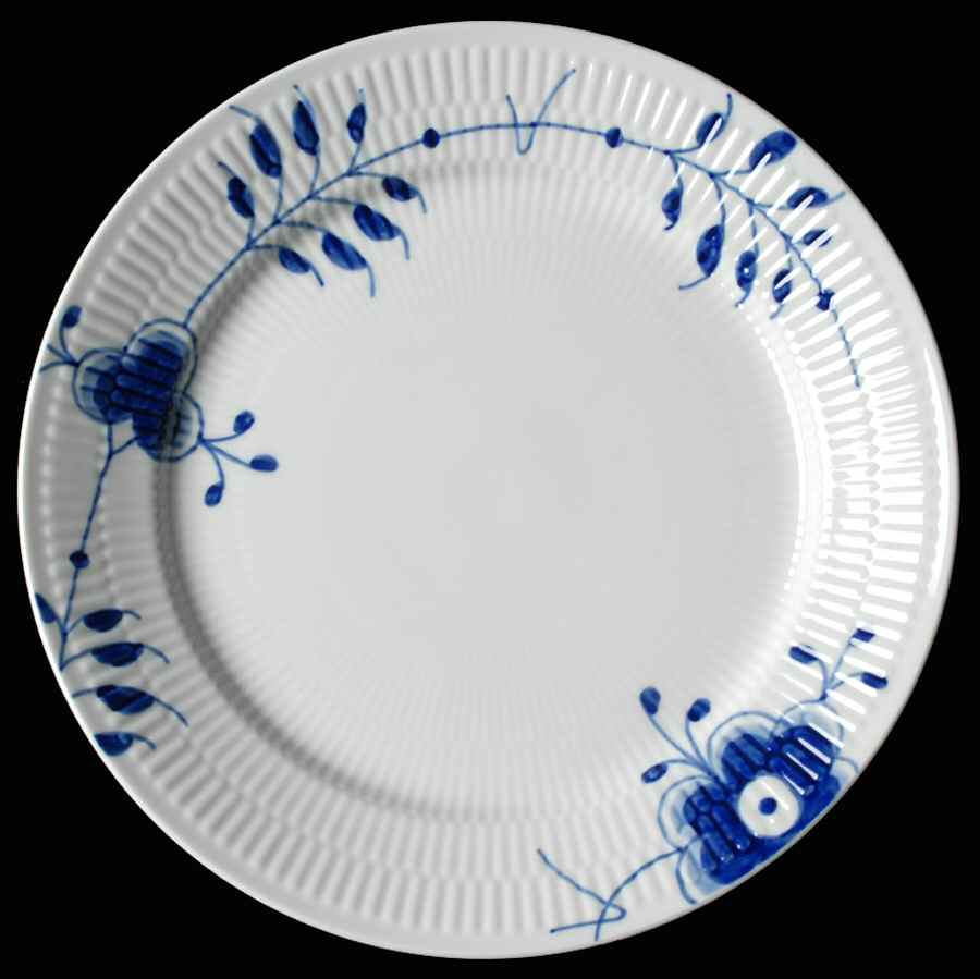 Mega Blue Fluted Dinner Plate by Royal Copenhagen-1