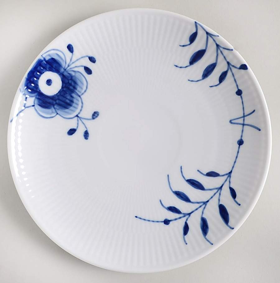 Mega Blue Fluted Dessert/Pie Plate by Royal Copenhagen-1