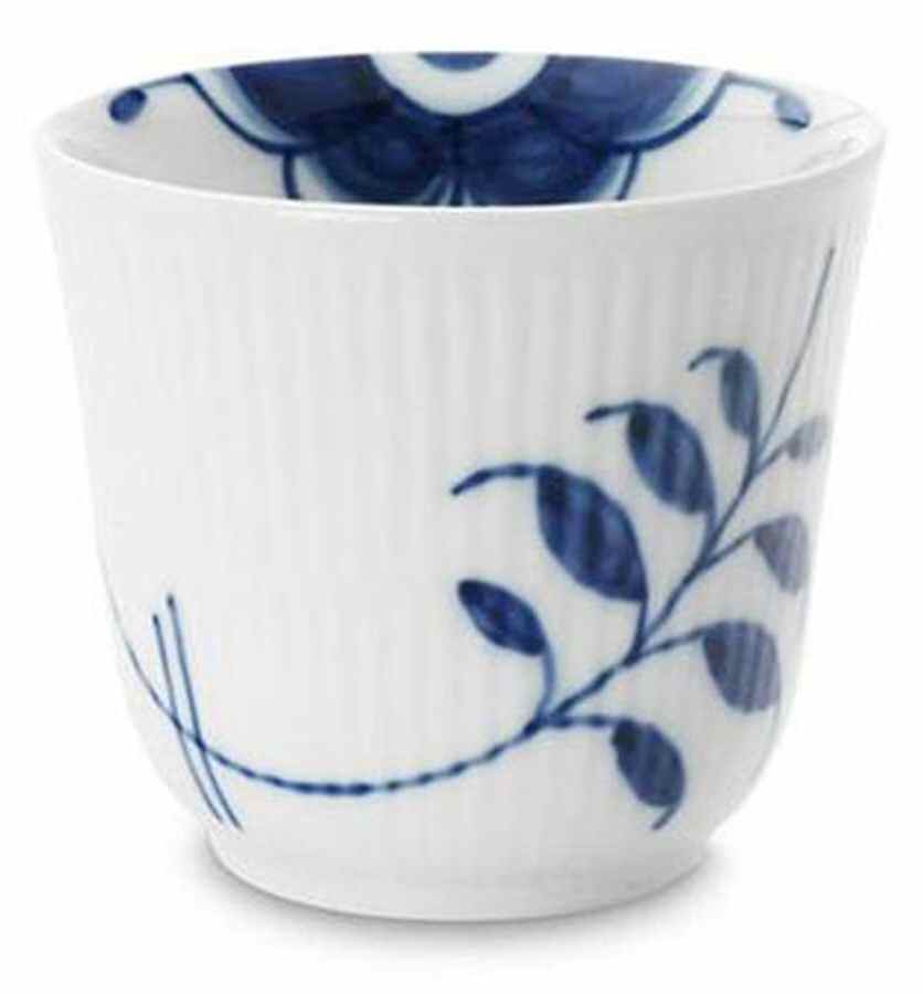 Mega Blue Fluted 8 Oz Cup No Handle by Royal Copenhagen-1