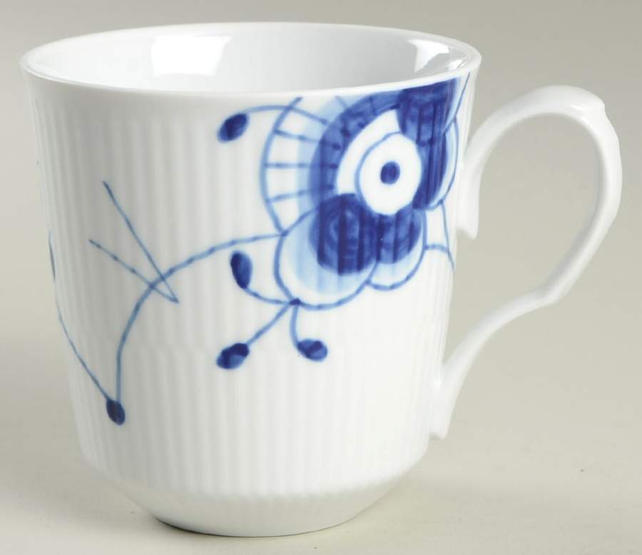 Mega Blue Fluted Latte Mug by Royal Copenhagen-1