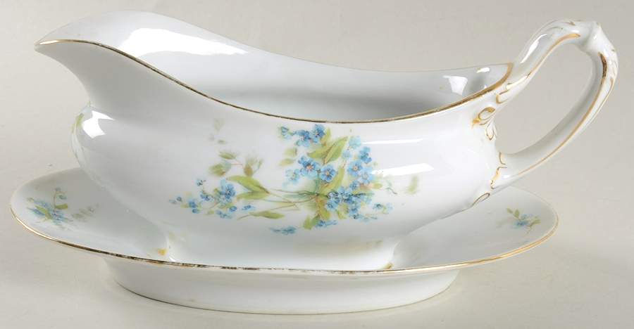 RSC47 Gravy Boat with Attached Underplate by Royal Schwarzburg-1