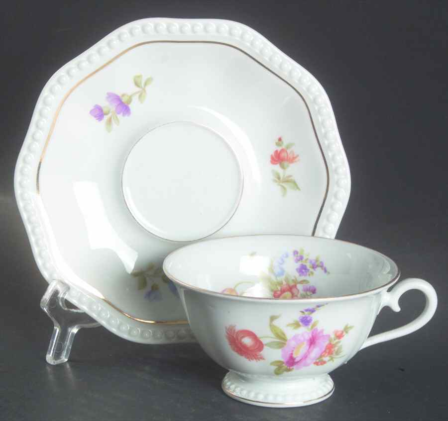 R1342 Footed Cup & Saucer Set by Rosenthal - Continental-1