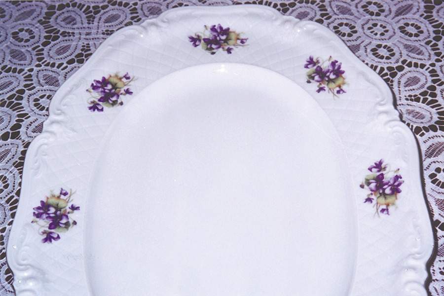 Violet 12" Oval Serving Platter by Royal Hanover-1