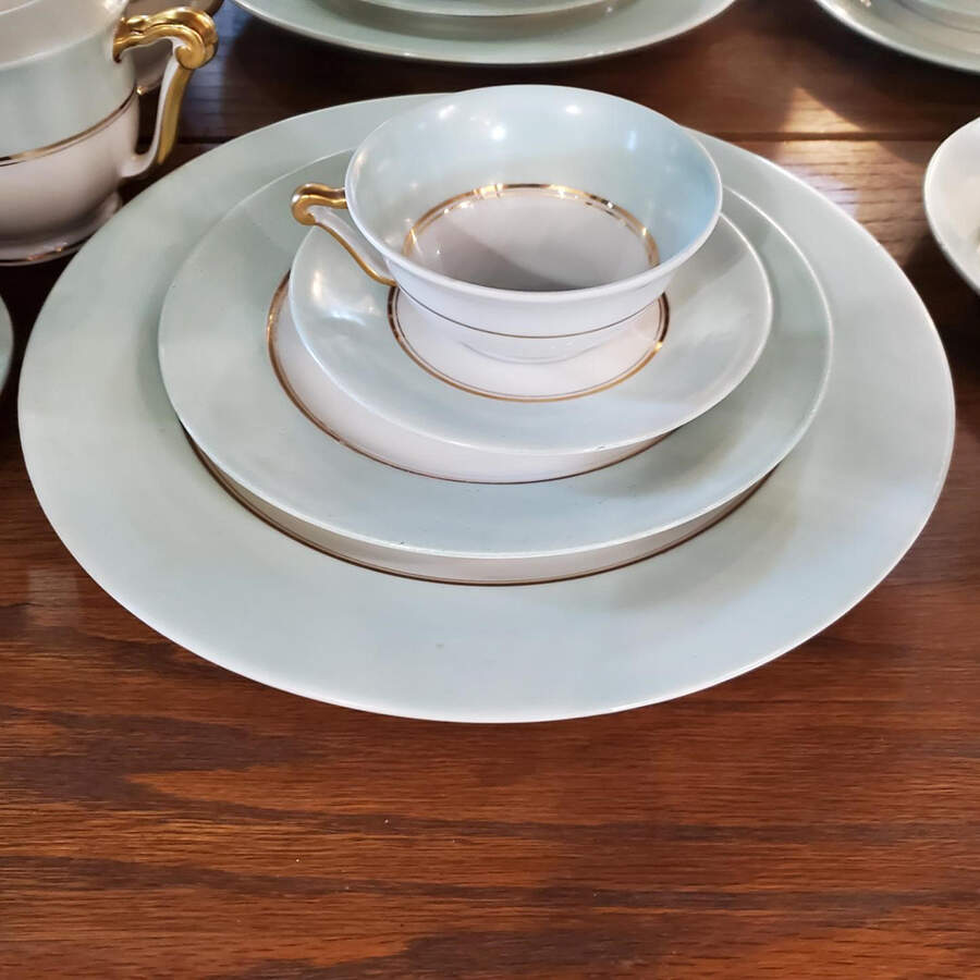 RYD44 Footed Cup & Saucer Set by Raynaud-1