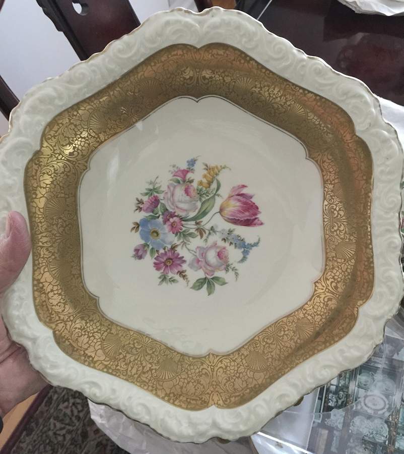 1479 Hexagonal Serving Bowl by Rosenthal - Continental-1
