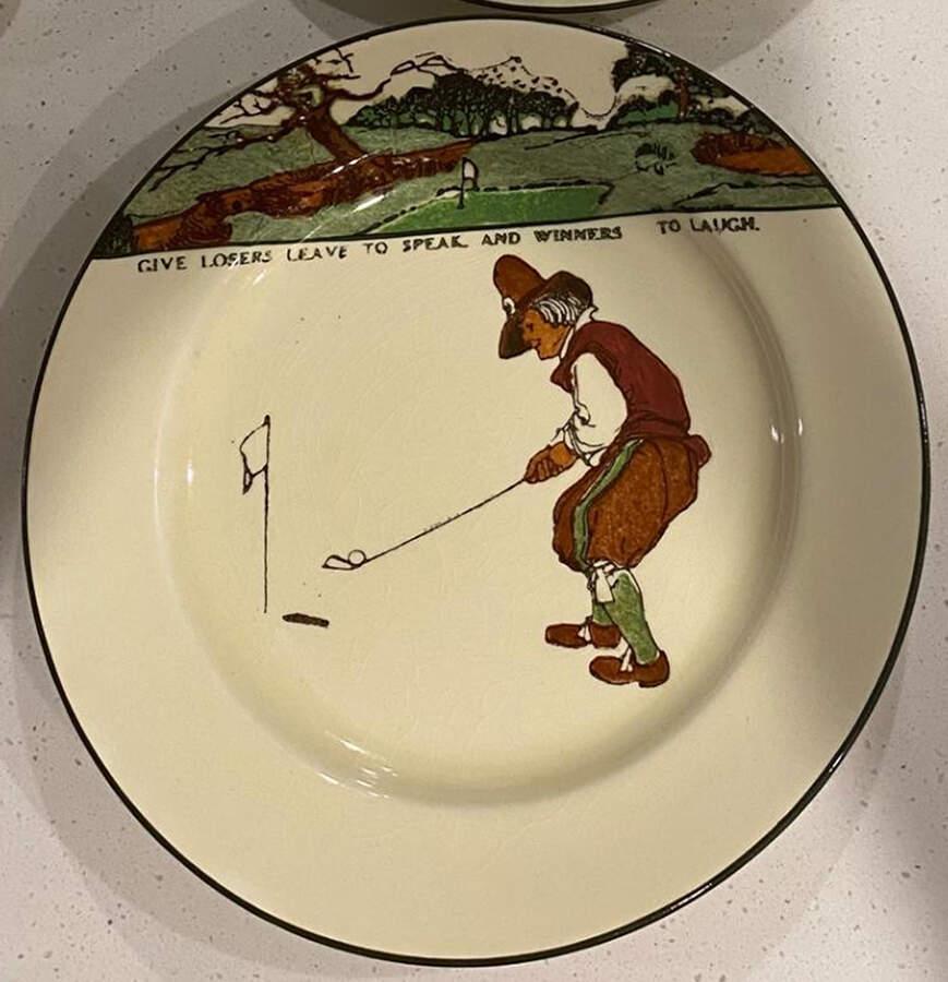Golf Dinner Plate by Royal Doulton-1