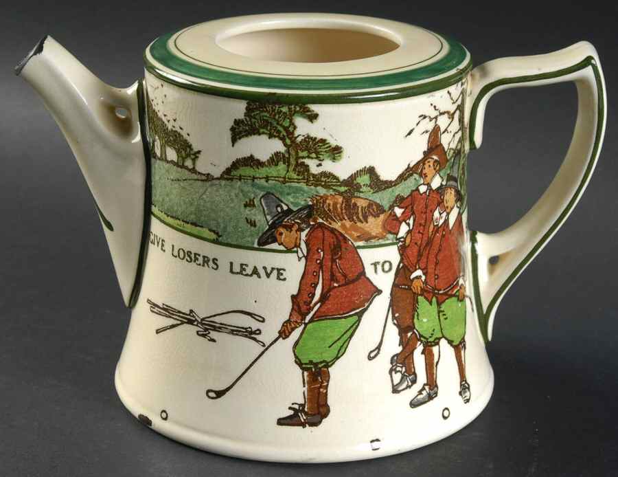 Golf Teapot No Lid by Royal Doulton-1