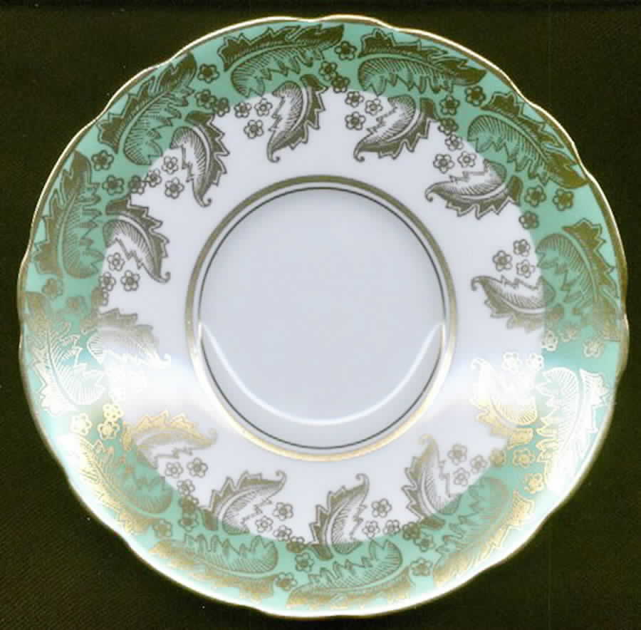 8407-Green Saucer by Royal Stafford-1