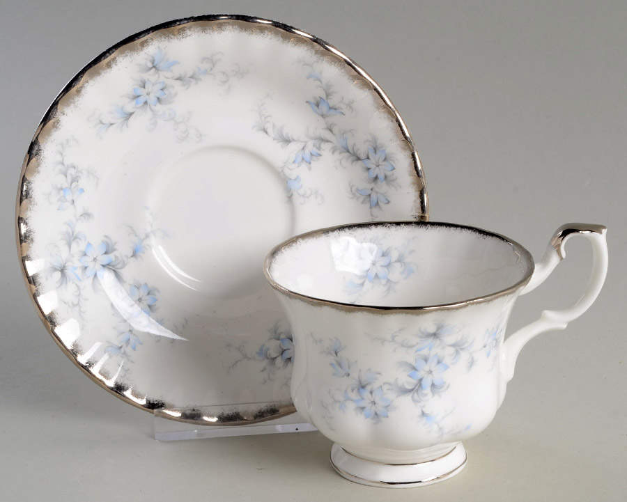 Brides Choice (Montrose) Footed Cup & Saucer Set by Royal Albert-1