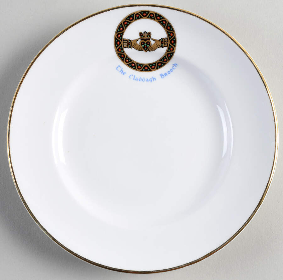 Claddagh Brooch Bread & Butter Plate by Royal Tara-1