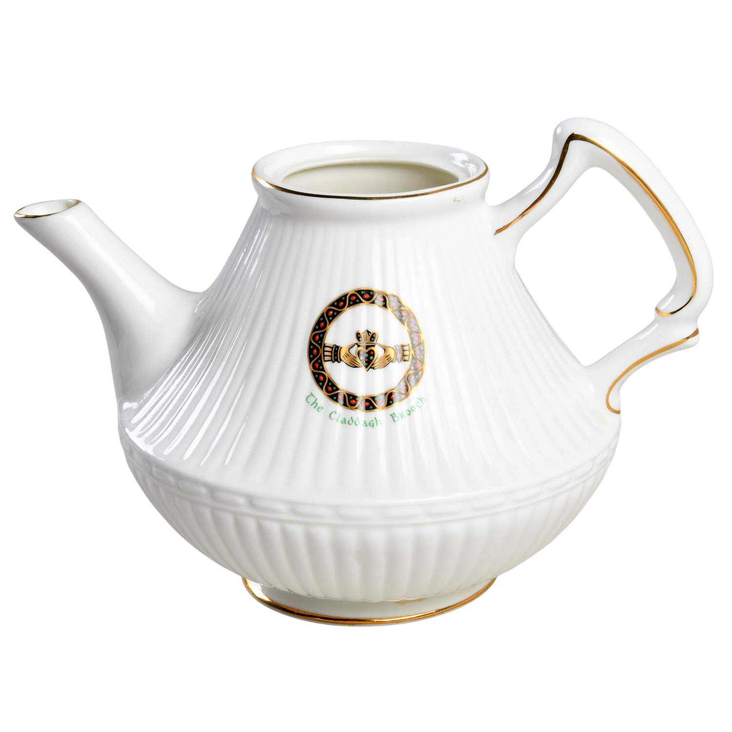 Claddagh Brooch Teapot No Lid by Royal Tara-1