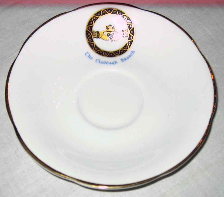 Claddagh Brooch Saucer for Footed Cup by Royal Tara-1
