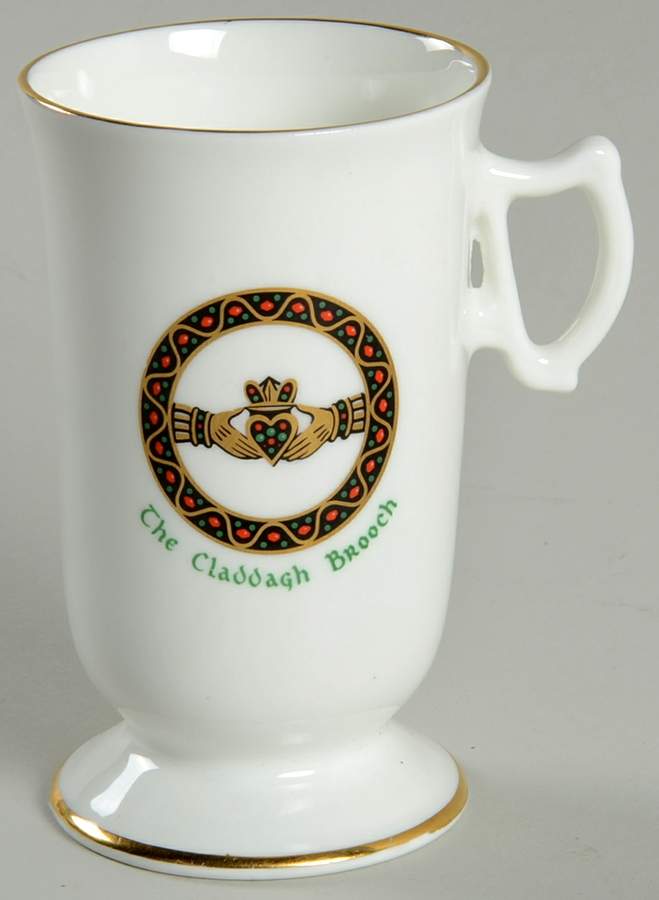 Claddagh Brooch Irish Coffee Mug by Royal Tara-1