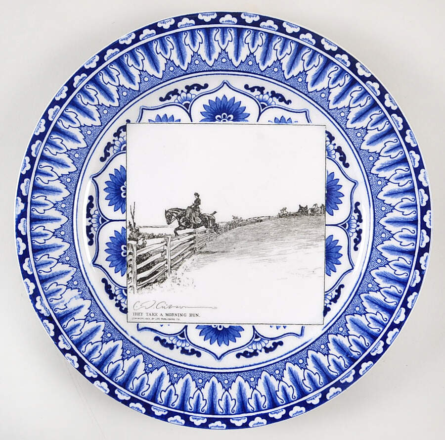 Gibson Girl Widow and Her Friends Dinner Plate by Royal Doulton-1