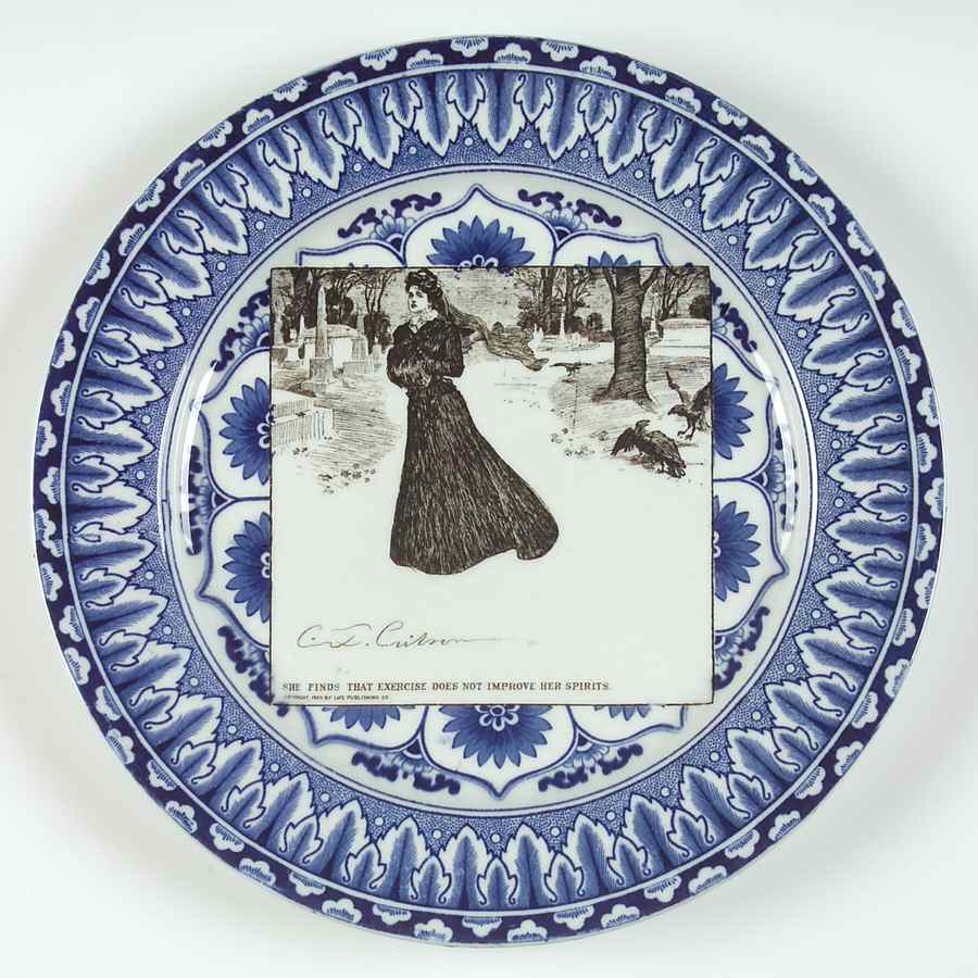 Gibson Girl Widow and Her Friends Dinner Plate by Royal Doulton-1