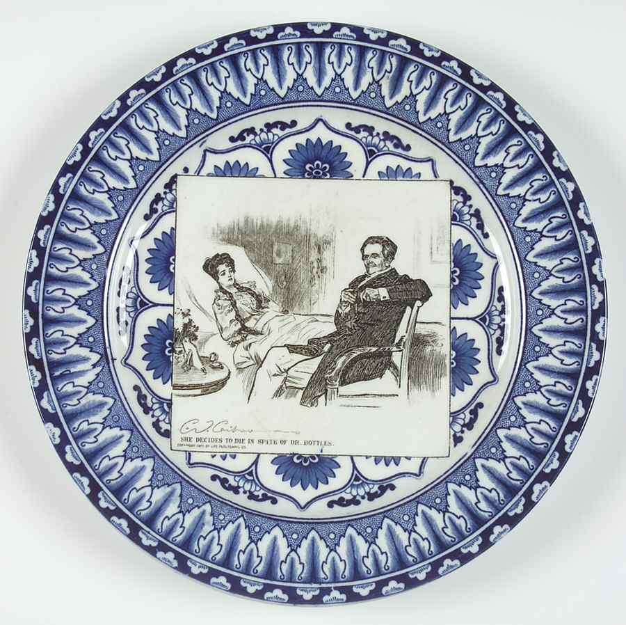 Gibson Girl Widow and Her Friends Dinner Plate by Royal Doulton-1