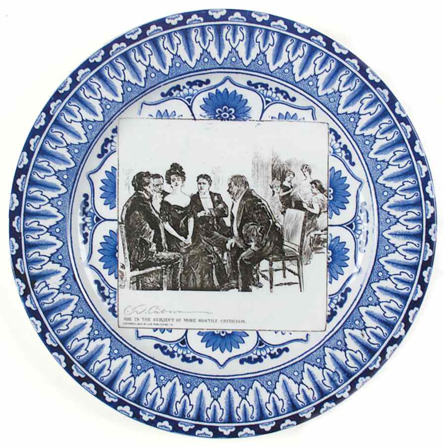 Gibson Girl Widow and Her Friends Dinner Plate by Royal Doulton-1