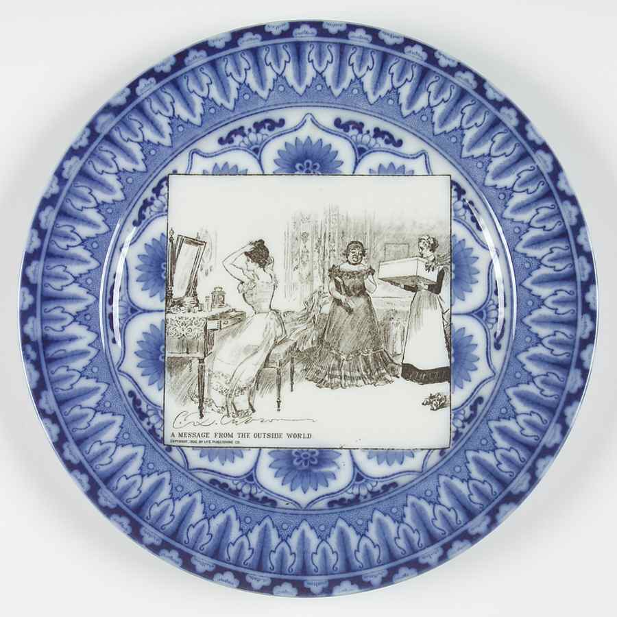 Gibson Girl Widow and Her Friends Dinner Plate by Royal Doulton-1