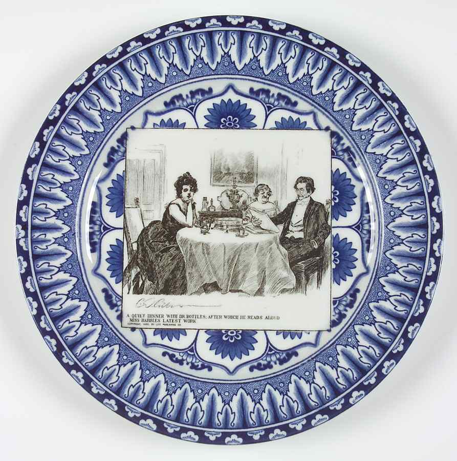 Gibson Girl Widow and Her Friends Dinner Plate by Royal Doulton-1
