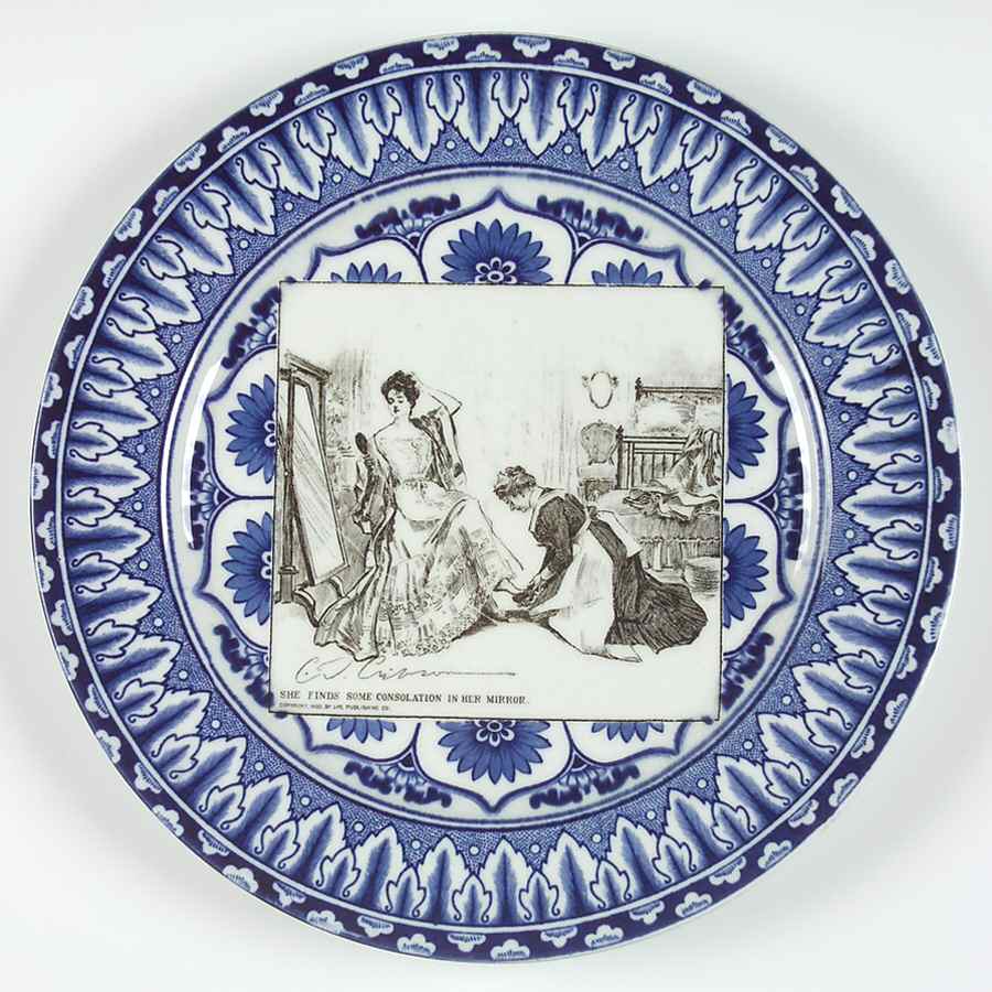 Gibson Girl Widow and Her Friends Dinner Plate by Royal Doulton-1