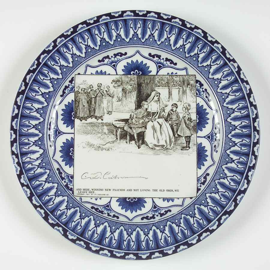 Gibson Girl Widow and Her Friends Dinner Plate by Royal Doulton-1