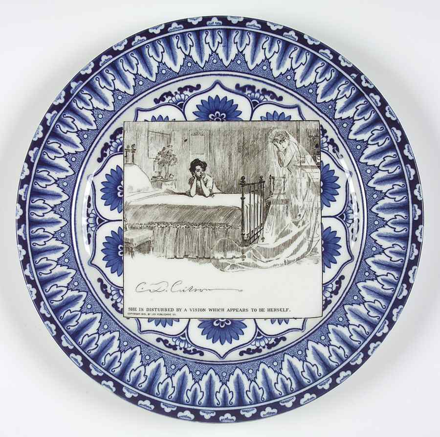 Gibson Girl Widow and Her Friends Dinner Plate by Royal Doulton-1