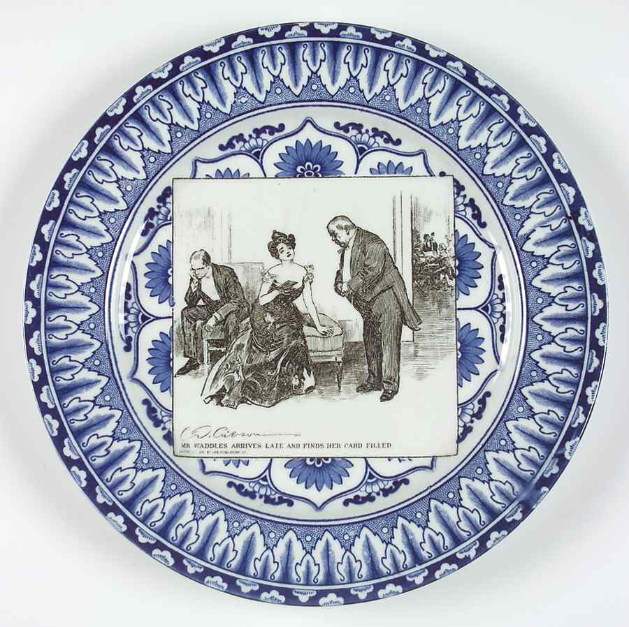 Gibson Girl Widow and Her Friends Dinner Plate by Royal Doulton-1