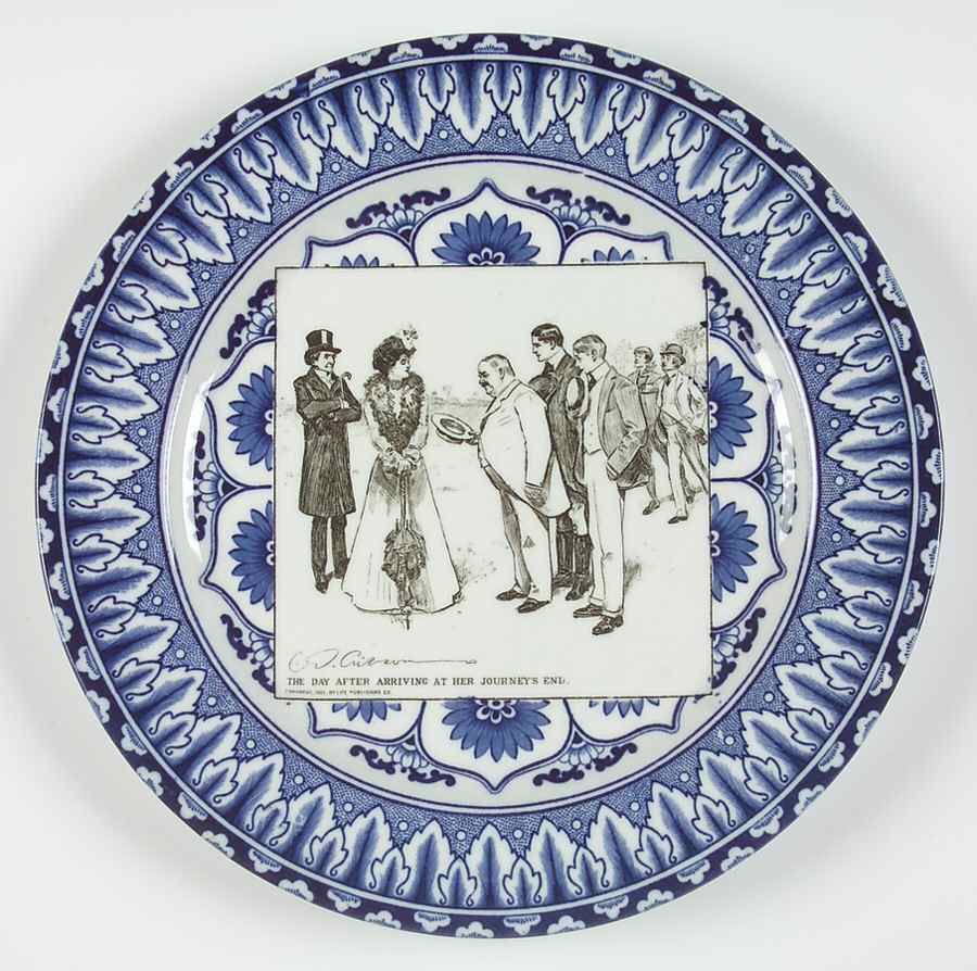 Gibson Girl Widow and Her Friends Dinner Plate by Royal Doulton-1