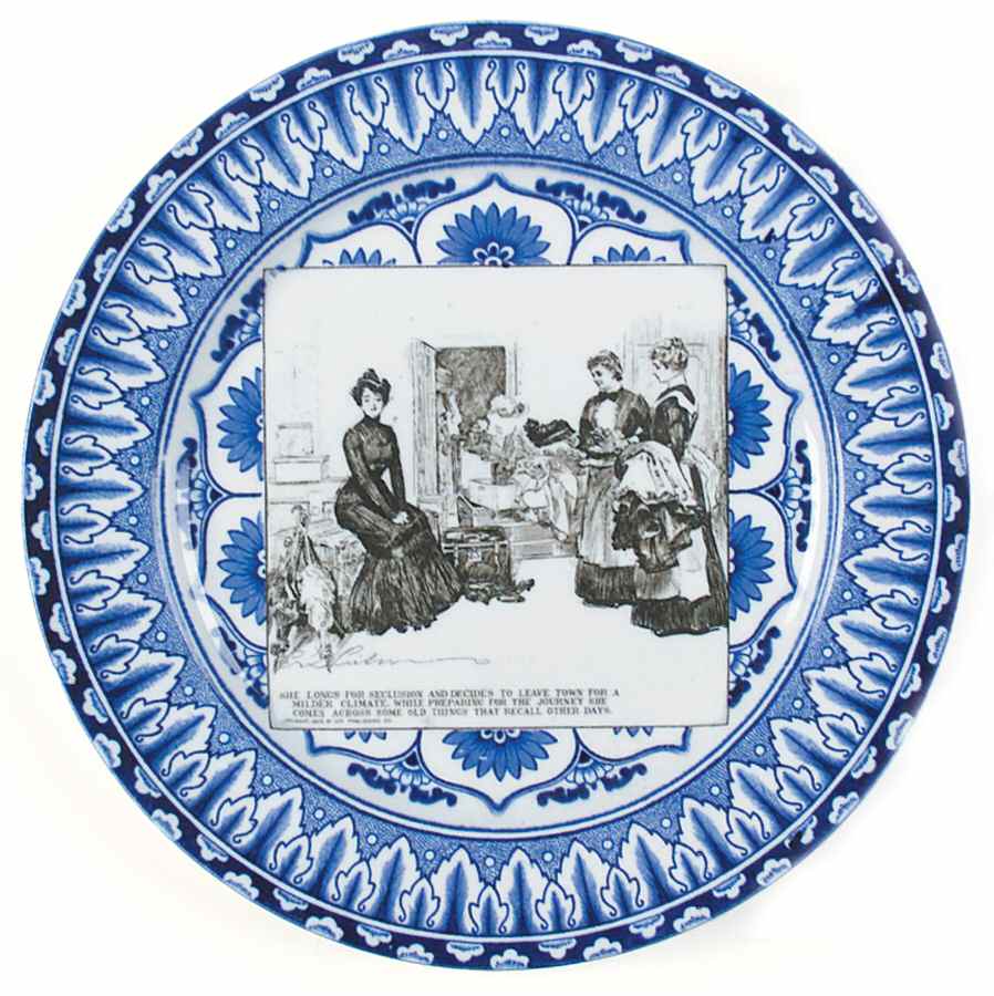 Gibson Girl Widow and Her Friends Dinner Plate by Royal Doulton-1