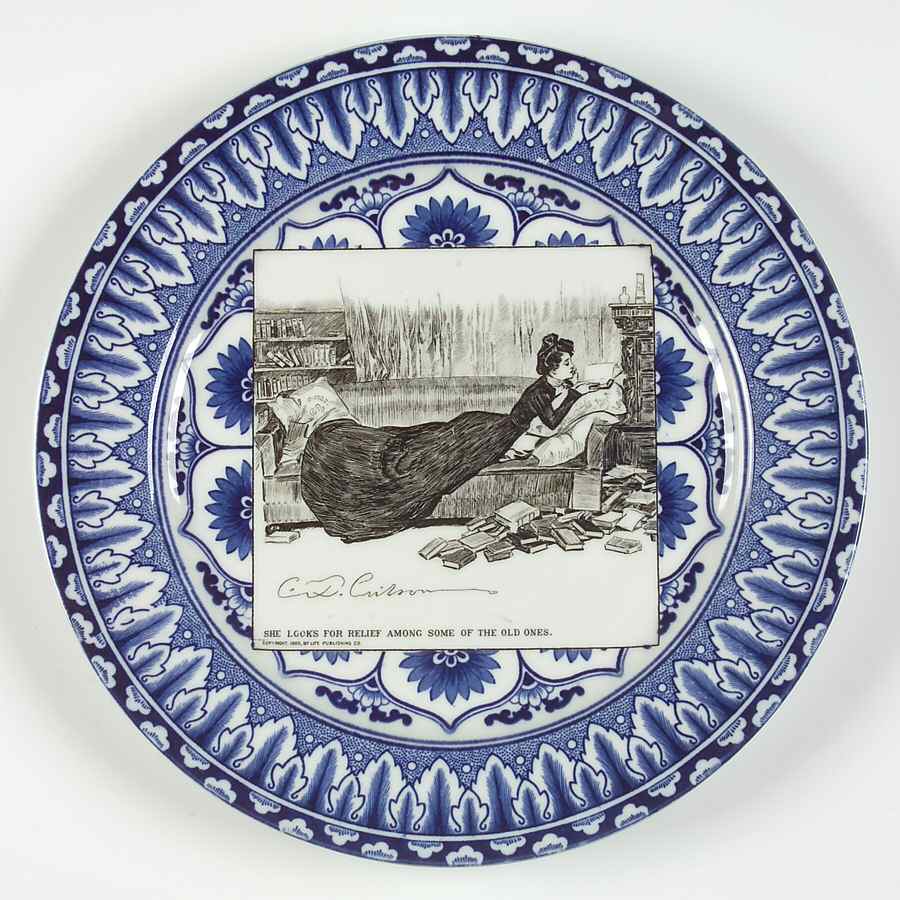 Gibson Girl Widow and Her Friends Dinner Plate by Royal Doulton-1