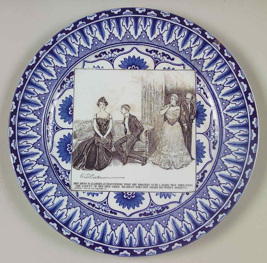 Gibson Girl Widow and Her Friends Dinner Plate by Royal Doulton-1