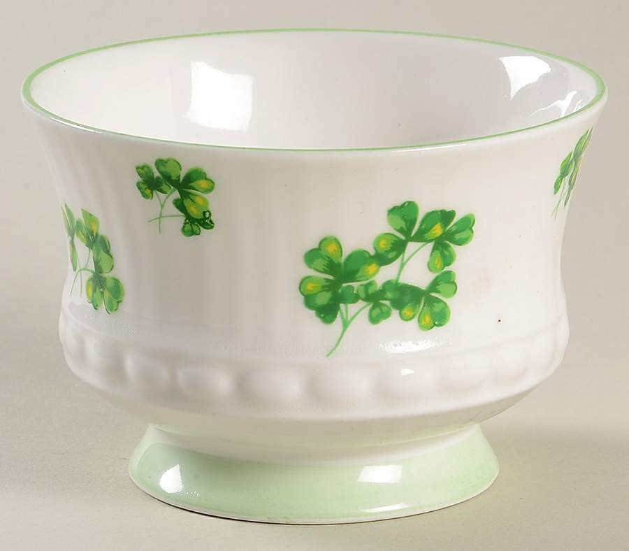 Shamrock (Eros Shape) Open Sugar Bowl by Rosina-Queens-1