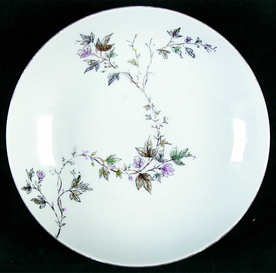 Arbour (Gray Trim) Coupe Soup Bowl by Rosenthal - Continental-1