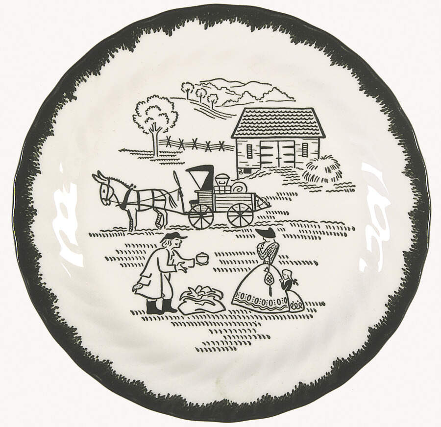 Countryside (Fall) Bread & Butter Plate by Royal (USA)-1