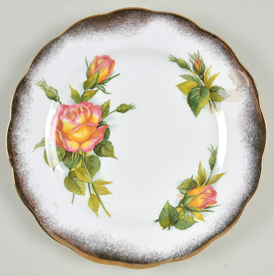 World Famous Roses Salad Plate by Royal Standard-1