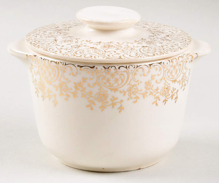 Robinhood Sugar Bowl & Lid by Royal (USA)-1