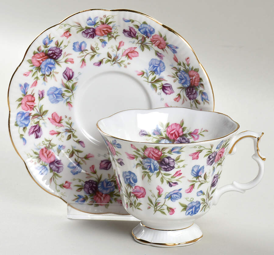 Mayfair Footed Cup & Saucer Set by Royal Albert-1
